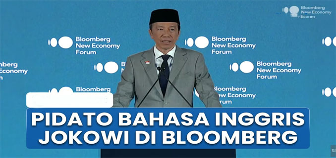 Jokowi Pidato di Bloomberg Economy Forum Pakai Bahasa Inggris